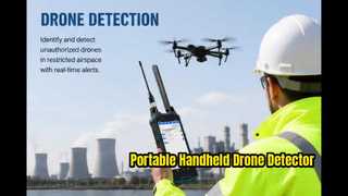 Profesyonel El Drone Dedektörü | 100–6000MHz | 1–3 km Algılama Aralığı